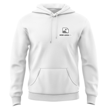 Sweat-shirt à Capuche de qualité supérieure - Marquez votre Sweat-shirt à Capuche avec votre Logo d'Entreprise (matériau de personnalisation haut de gamme, imprimé en France)